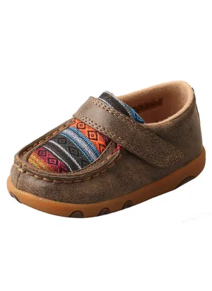 Twisted X Infant Driving Moccasins – Bomber/Multi Serape