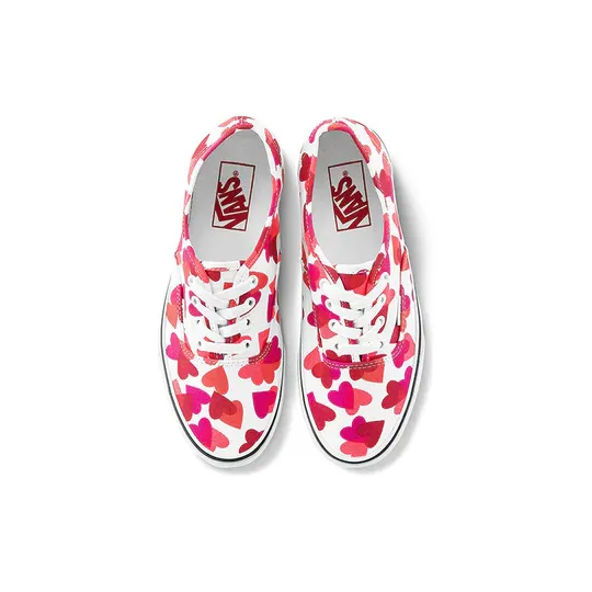 Vans Authentic Valentine Hearts Shoes - White / Red