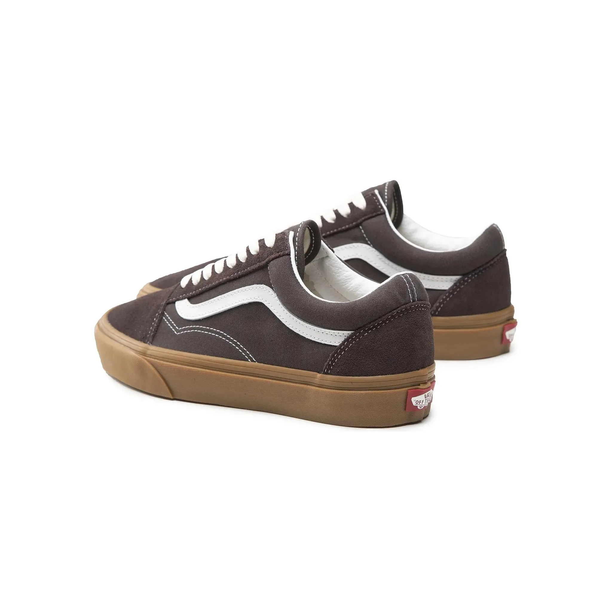 Vans Men's Old Skool Shoes - Gum / Chocolate Brown