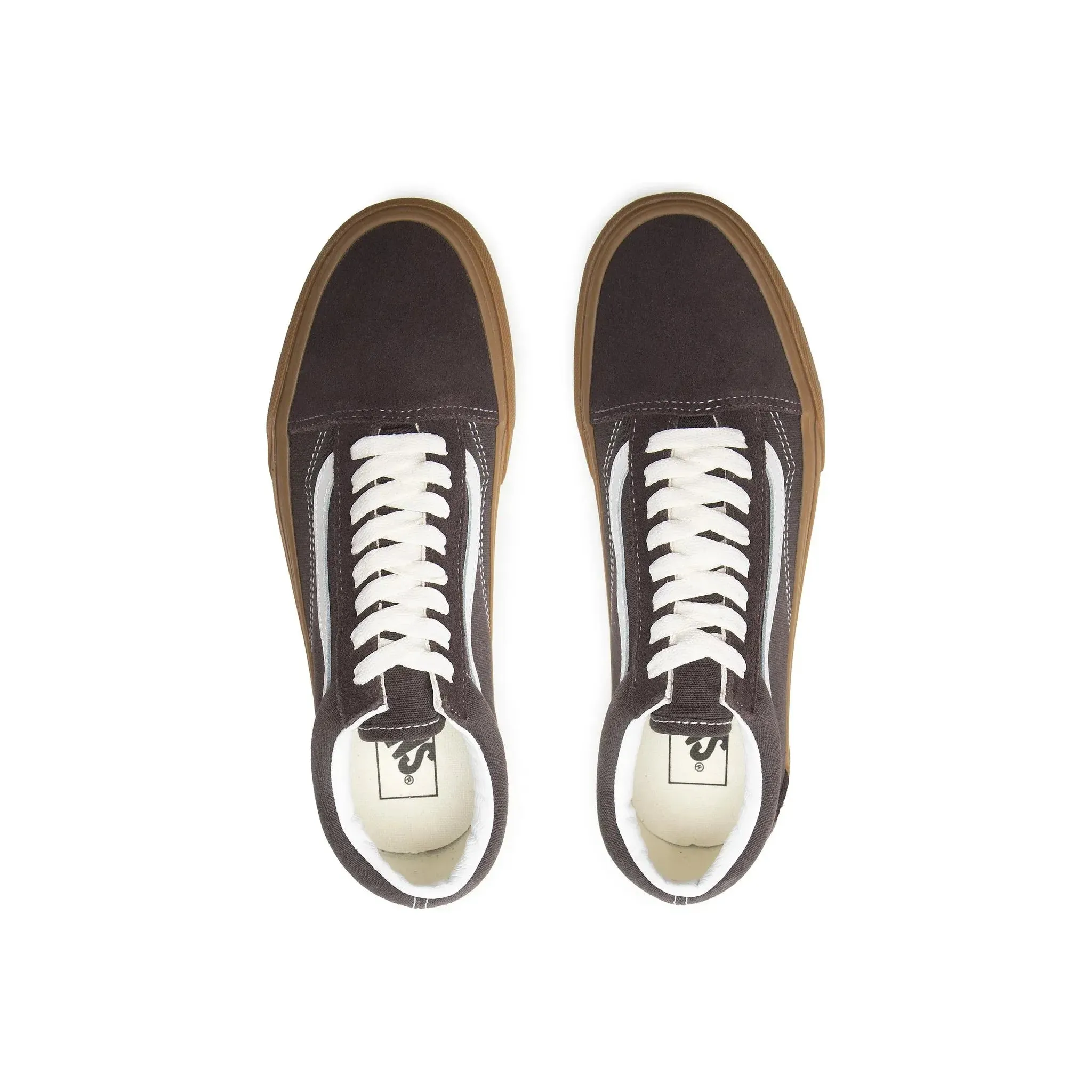 Vans Men's Old Skool Shoes - Gum / Chocolate Brown