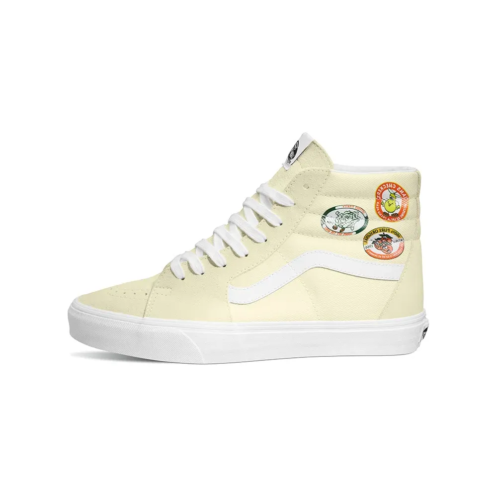 Vans Unisex Sk8 Hi Shoes - Yellow / White