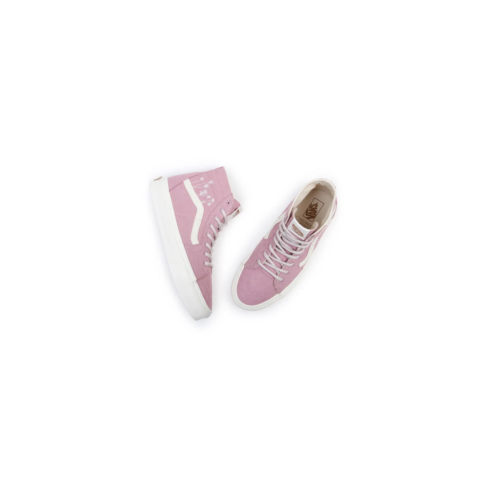 Vans Unisex SK8-HI Tapered Shoes - Pink / White