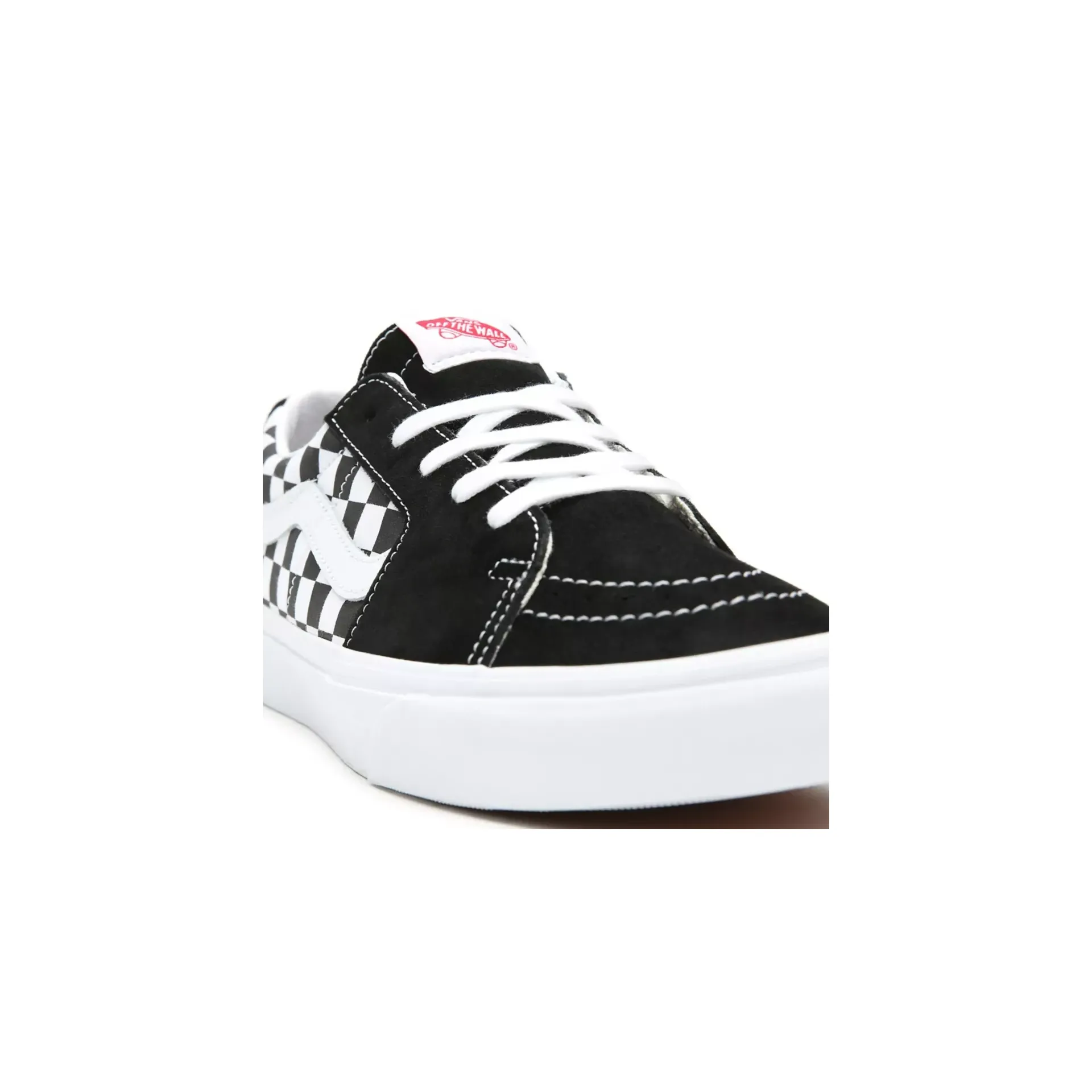 Vans Unisex Sk8 Low Shoes - Black / Checkerboard