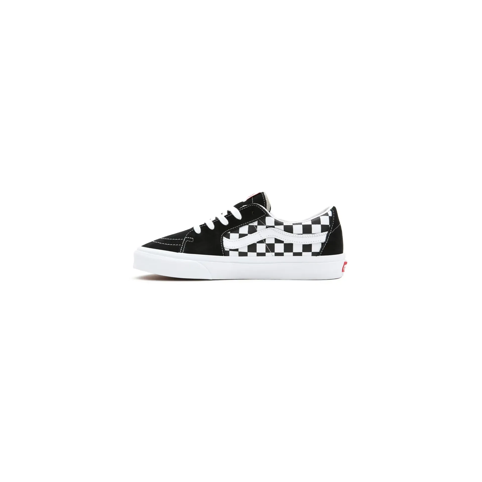 Vans Unisex Sk8 Low Shoes - Black / Checkerboard