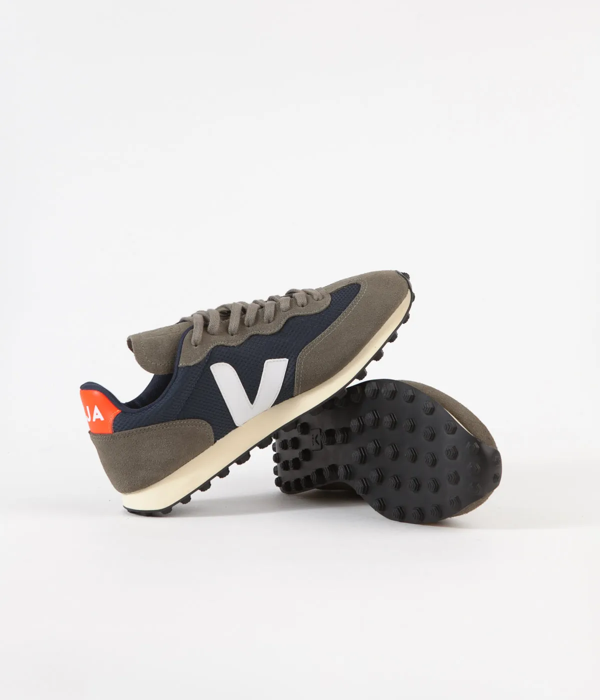 Veja Rio Branco Alveomesh Shoes - Nautico / White / Orange Fluoro