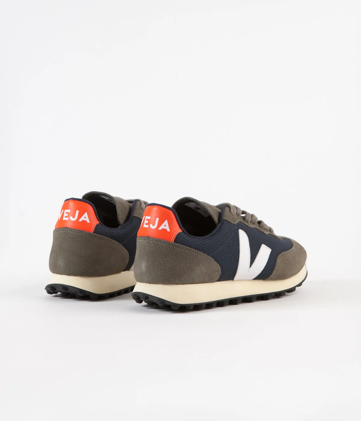 Veja Rio Branco Alveomesh Shoes - Nautico / White / Orange Fluoro