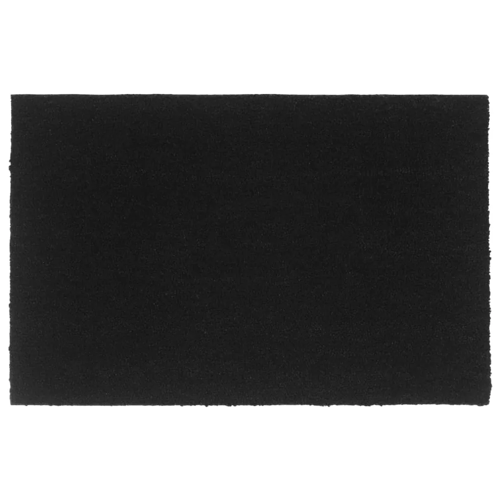 vidaXL Door Mat Black 65x100 cm Tufted Coir