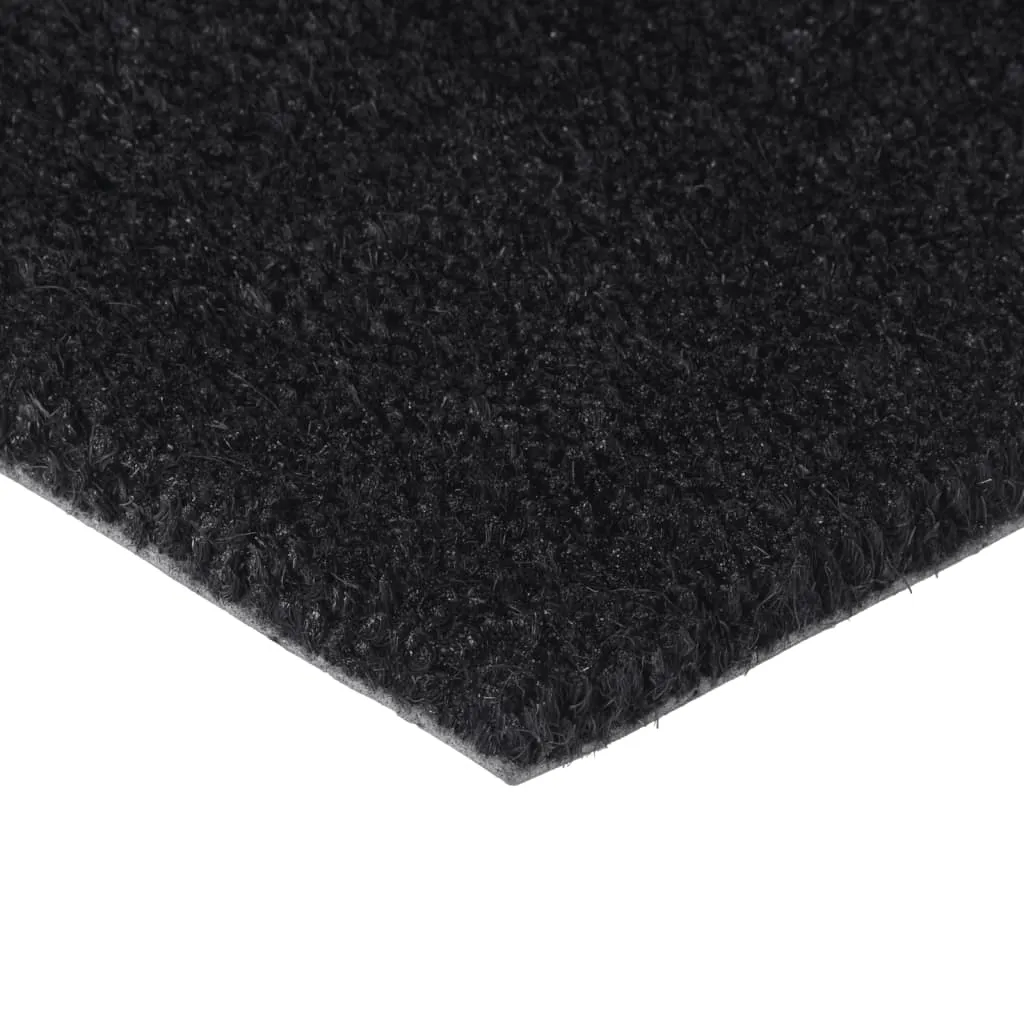 vidaXL Door Mat Black 65x100 cm Tufted Coir