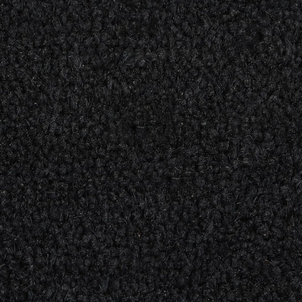 vidaXL Door Mat Black 65x100 cm Tufted Coir