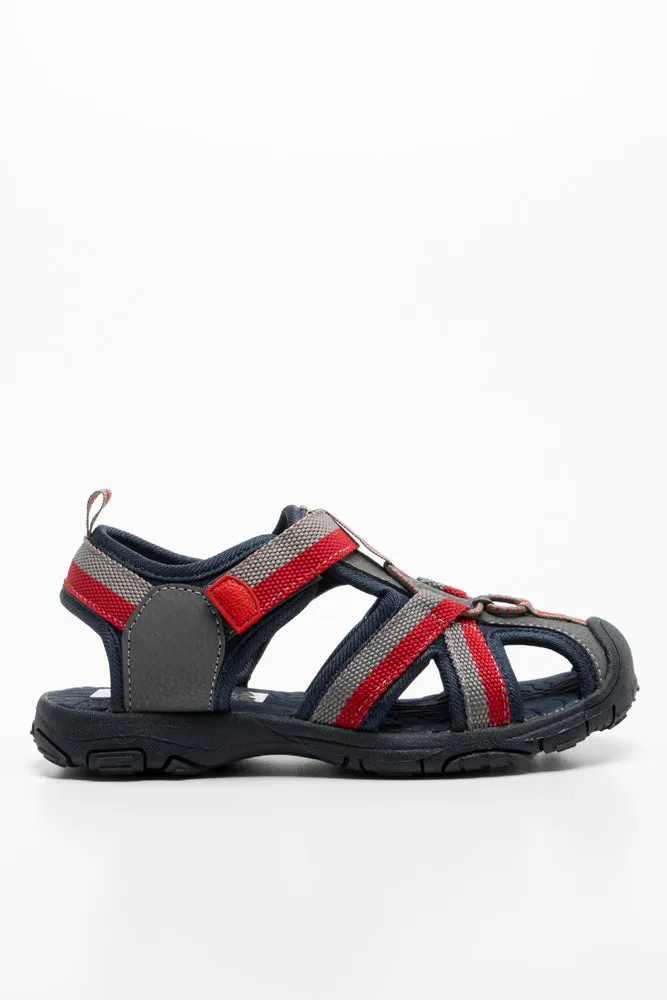 Web Tape Adventure Sandal Charcoal