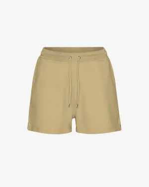 Women Organic Sweatshorts - Desert Khaki