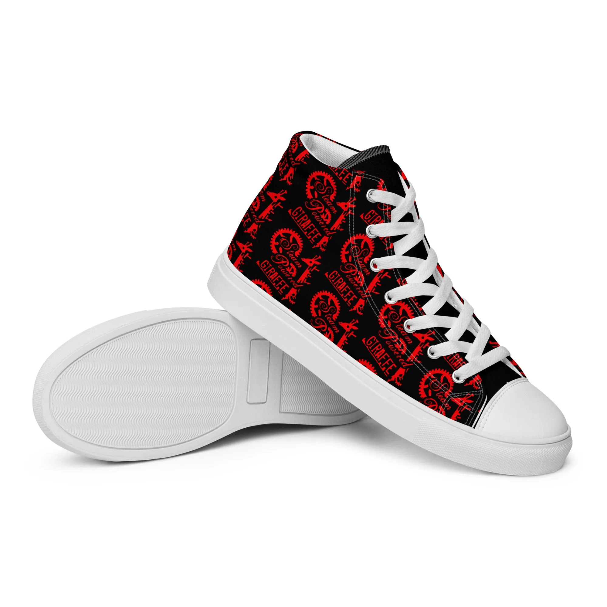 Women’s Black & Red SPG Logo High Top Shoes