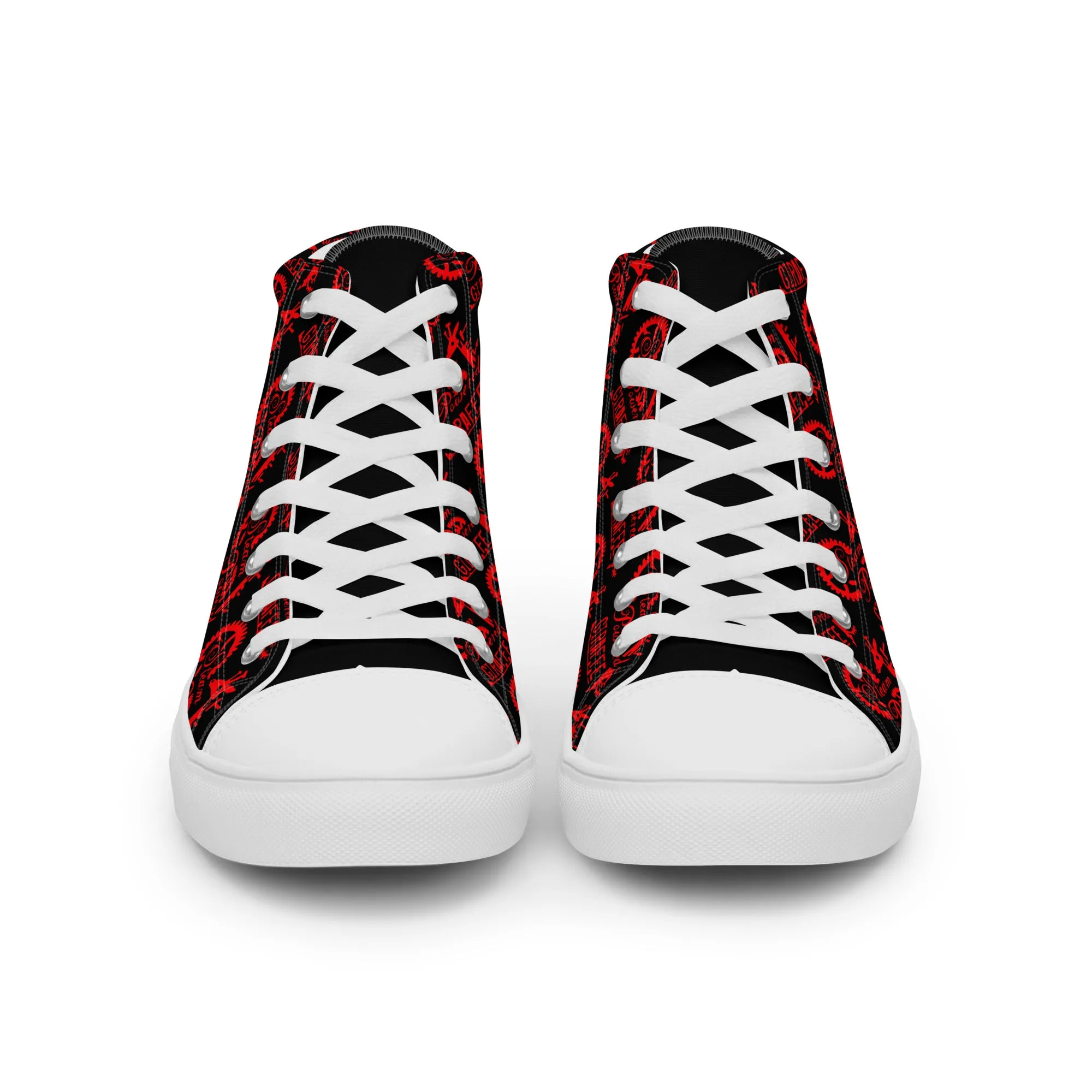 Women’s Black & Red SPG Logo High Top Shoes