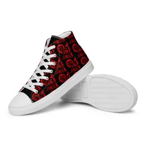 Women’s Black & Red SPG Logo High Top Shoes