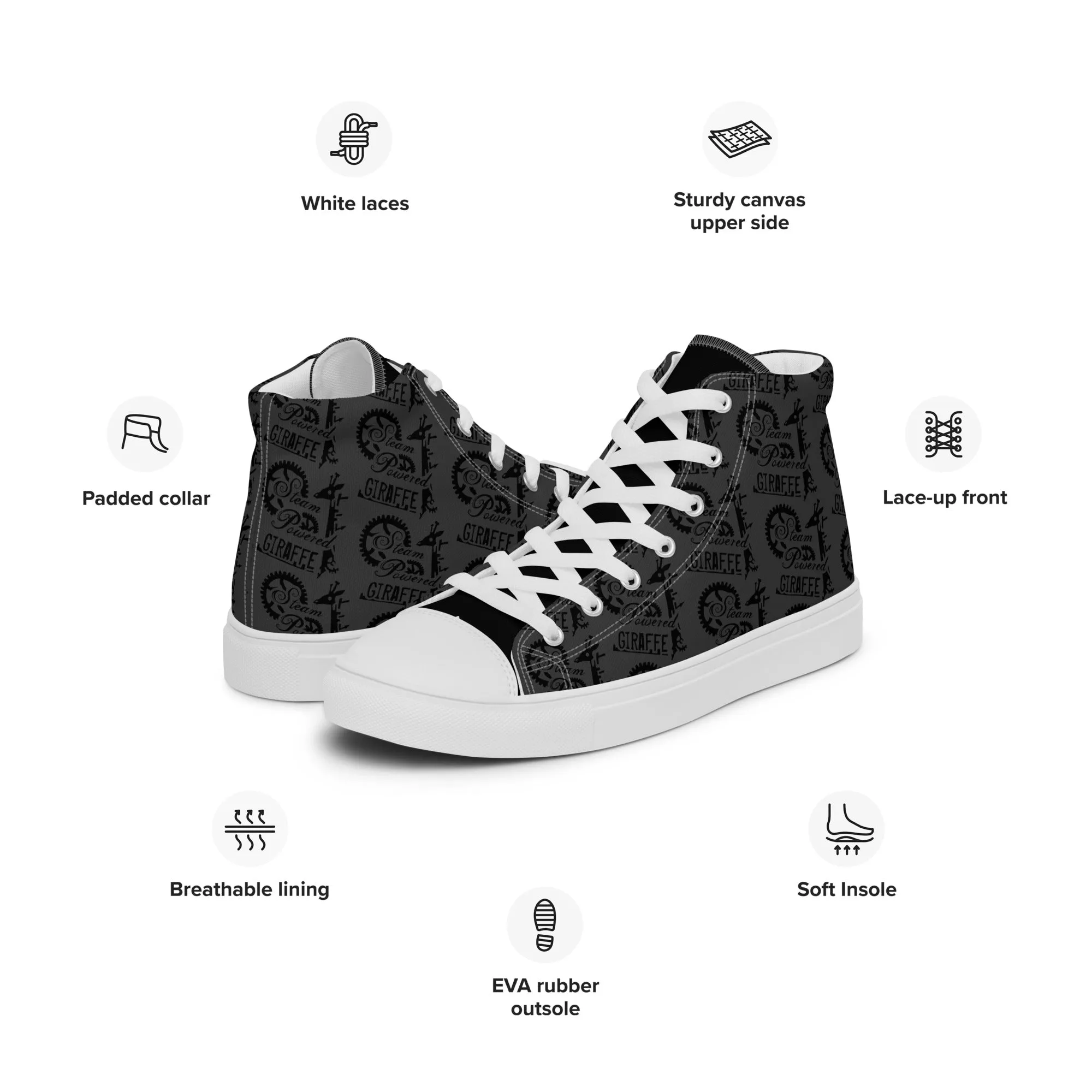 Women’s Dark Grey SPG Logo High Top Shoes