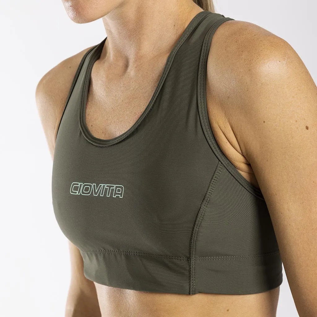 Women's Fiamma Sports Bra (Olive)