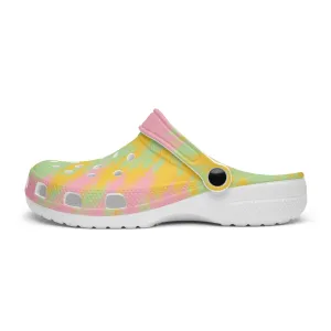 Women's Lightweight Clogs Tie Dye Pink