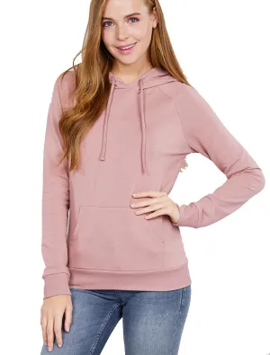 Women's PLUS SIZE Casual Drawstring Kangaroo Pocket Hooded Sweatshirt