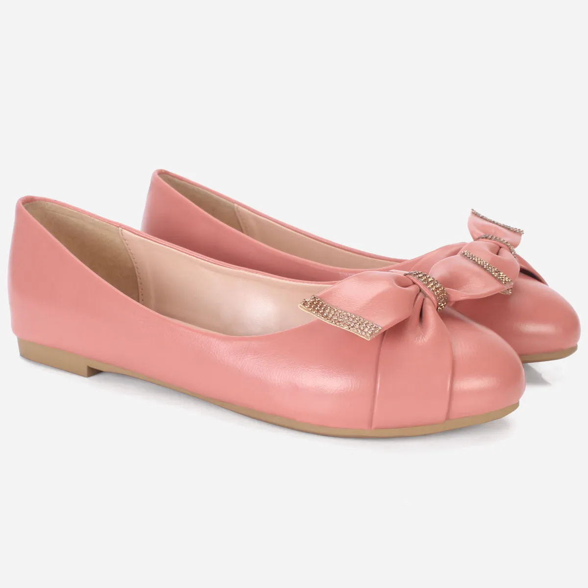 Women's "LUCERO" Bow Accented Slip On Shoes