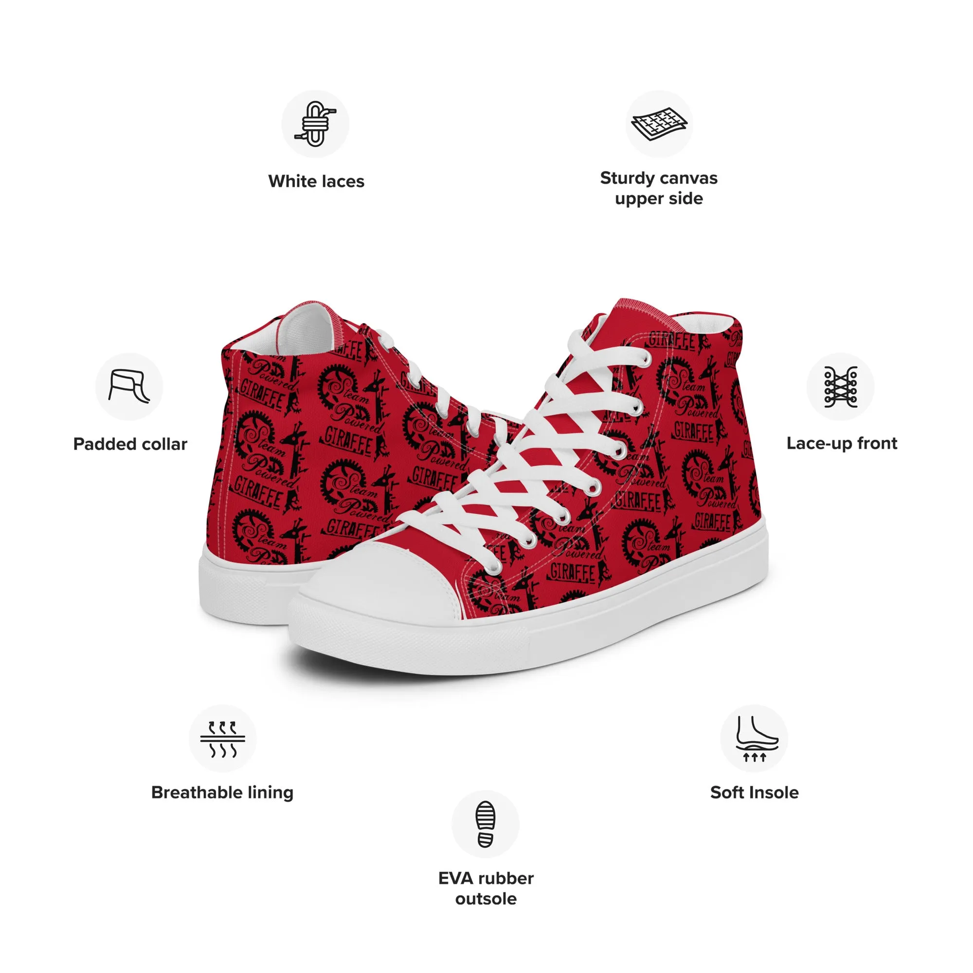 Women’s Red SPG Logo High Top Shoes