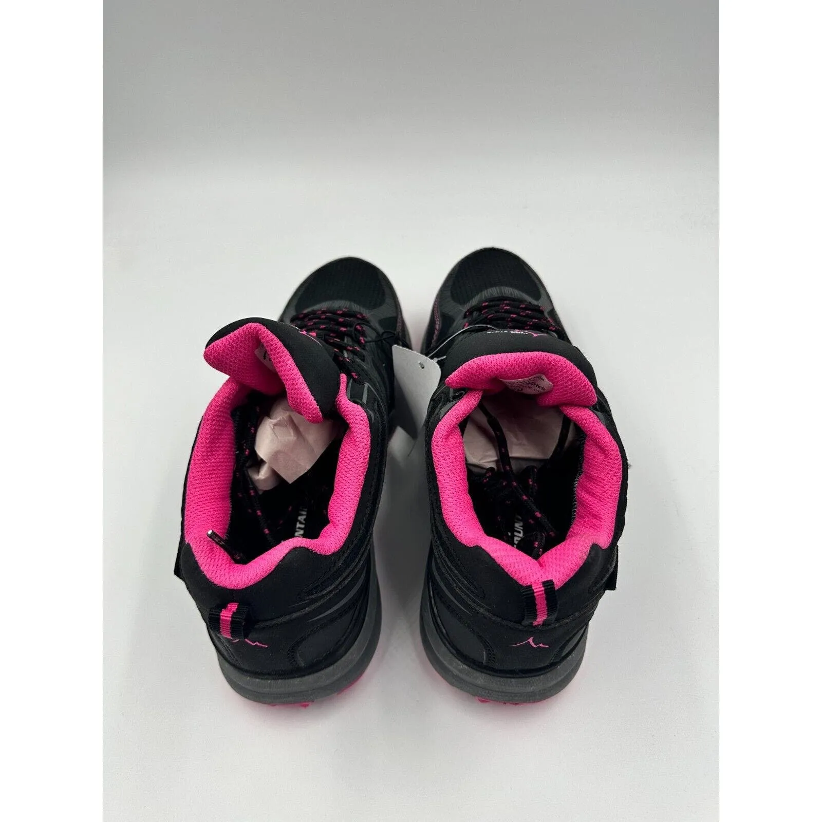 Women's Size 9, Black and Pink Low Top Hiking Boots