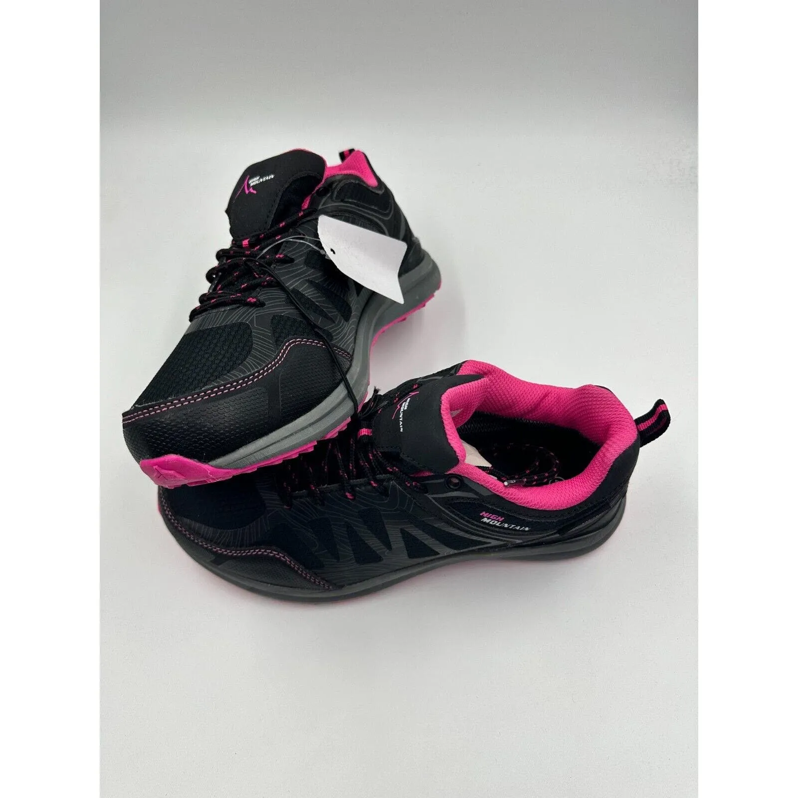 Women's Size 9, Black and Pink Low Top Hiking Boots