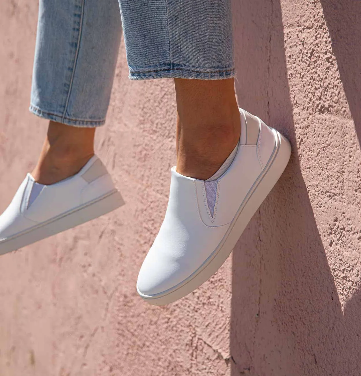 Women's Slip On | White-Psychic Wave