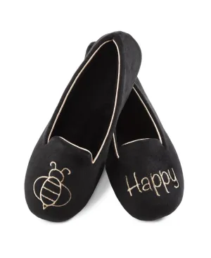 Women’s Velour Conversational Smoking Slippers