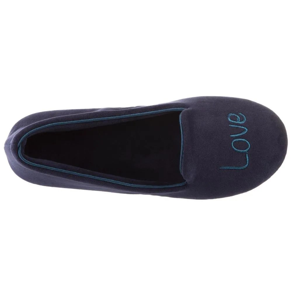 Women’s Velour Conversational Smoking Slippers