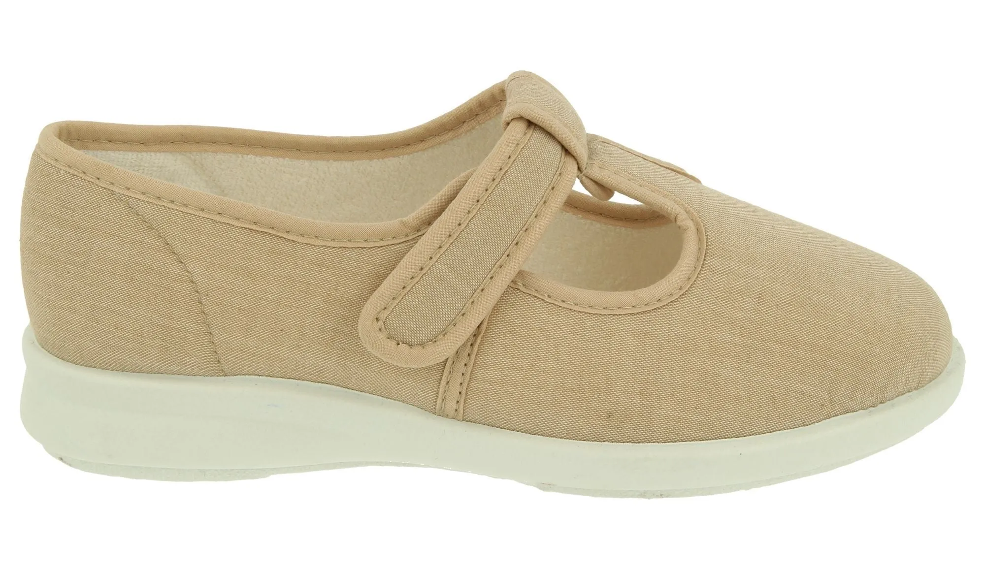 Womens Wide Fit DB Scroll Canvas Shoes