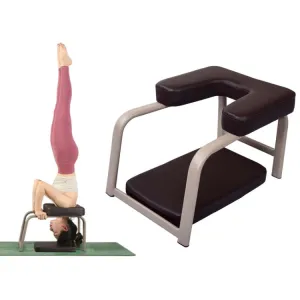 Yoga Assisted Inversion Stool Inversion Chair Fitness Stretching Equipment(Brown)