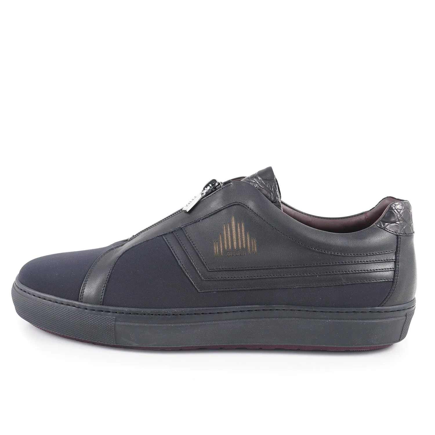 Zilli Neoprene and Calf Leather Sneakers